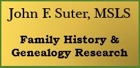 John F. Suter > Family History & Genealogy Research